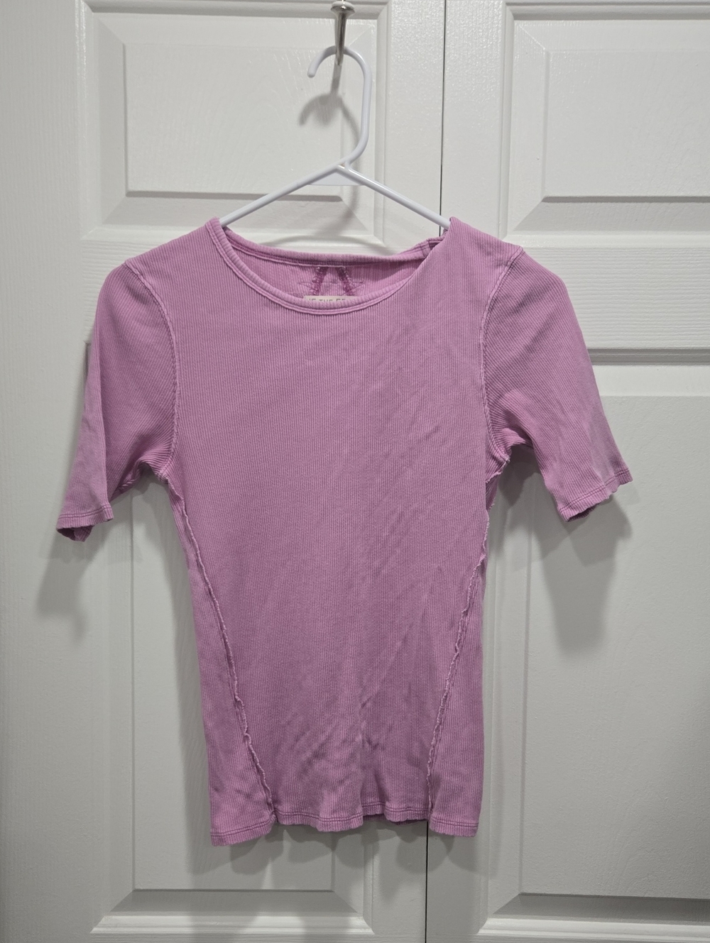 We The Free Lavender Ribbed Tee